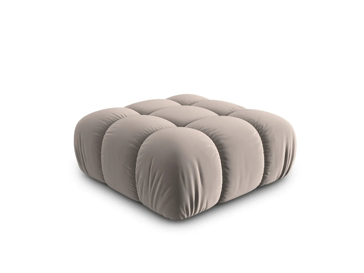 Bellis Modulares Sofa Einzelmodul Pouf mit Samt-Stoff (Blu40) in Cappuccino, 94 cm – Bild 3