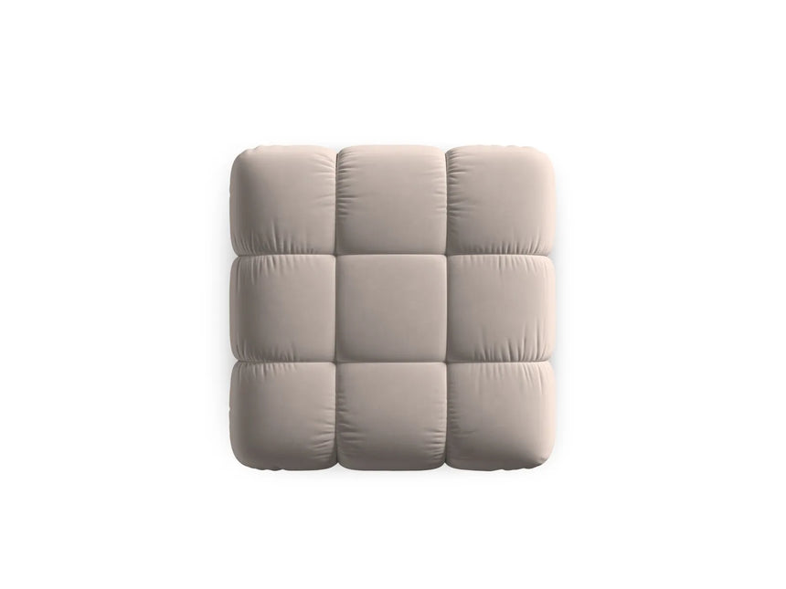 Bellis Modulares Sofa Einzelmodul Pouf mit Samt-Stoff (Blu40) in Cappuccino, 94 cm – Bild 4