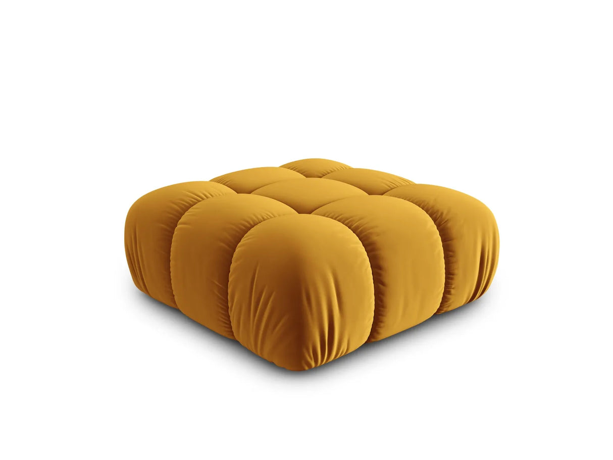 Bellis Modulares Sofa Einzelmodul Pouf mit Samt-Stoff (Blu68) in Gelb, 94 cm – Bild 2