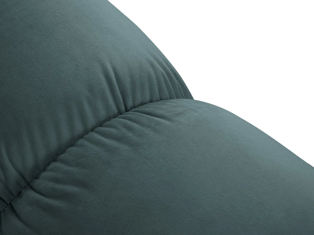 Bellis Modulares Sofa Einzelmodul Pouf mit Samt-Stoff (Blu85) in Türkis, 94 cm – Bild 4