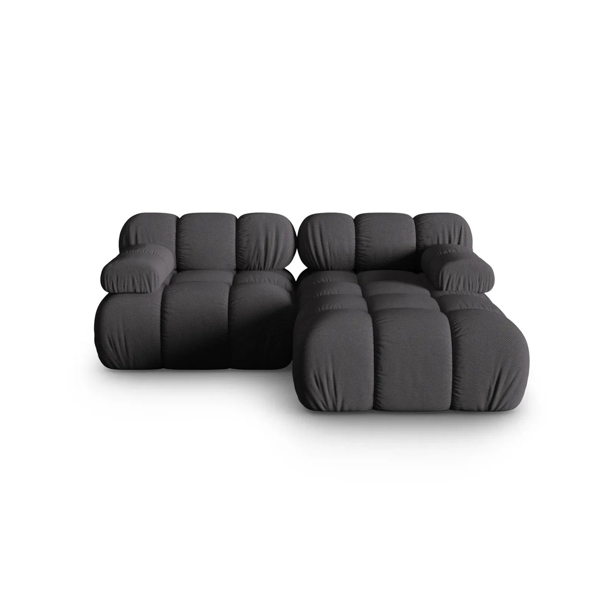 Bellis Modulares Sofa mit 2 Modulen mit Samtbezug oder 3d-Stoff, 188x155cm - ZEN ZONE Furniture