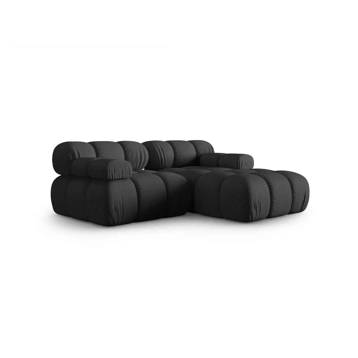 Bellis Modulares Sofa mit 2 Modulen mit Samtbezug oder 3d-Stoff, 188x155cm - ZEN ZONE Furniture