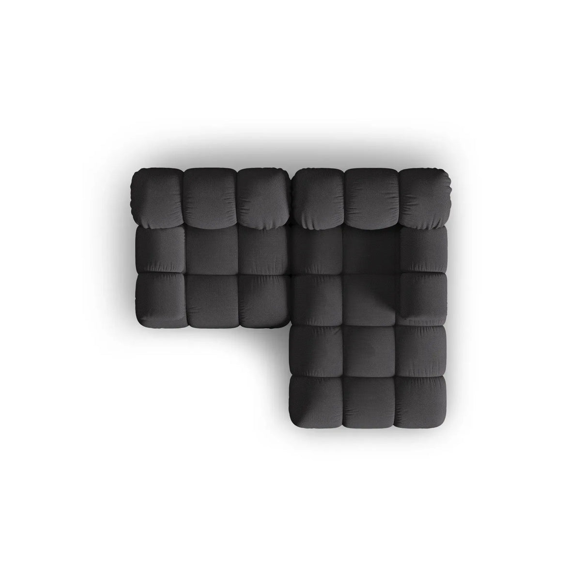 Bellis Modulares Sofa mit 2 Modulen mit Samtbezug oder 3d-Stoff, 188x155cm - ZEN ZONE Furniture