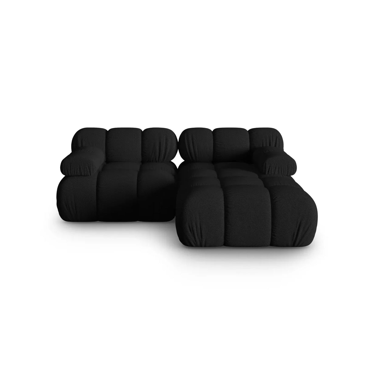 Bellis Modulares Sofa mit 2 Modulen mit Samtbezug oder 3d-Stoff, 188x155cm - ZEN ZONE Furniture