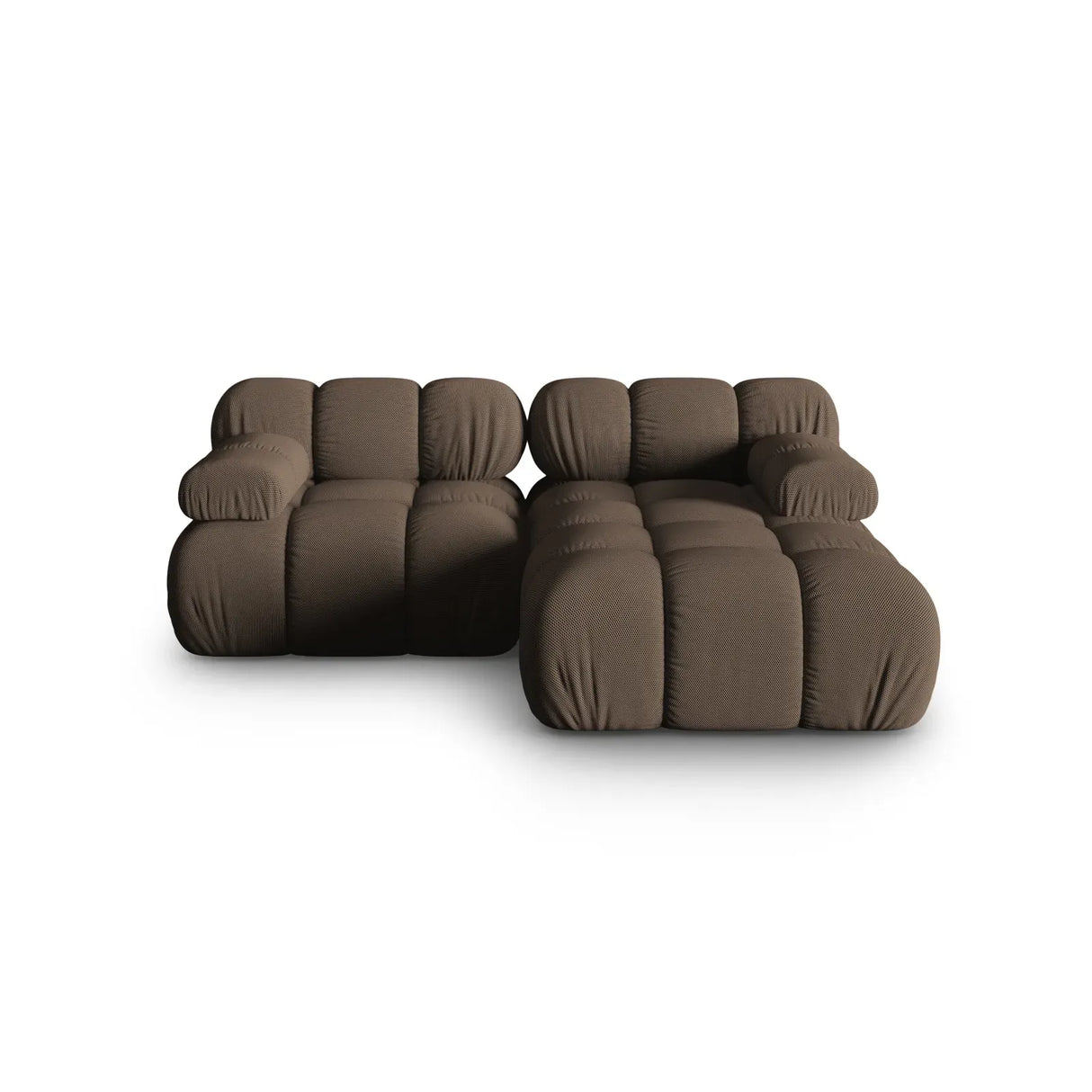 Bellis Modulares Sofa mit 2 Modulen mit Samtbezug oder 3d-Stoff, 188x155cm - ZEN ZONE Furniture