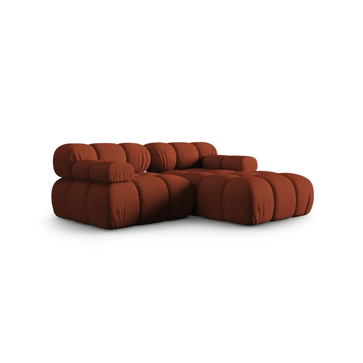 Bellis Modulares Sofa mit 2 Modulen mit Samtbezug oder 3d-Stoff, 188x155cm - ZEN ZONE Furniture