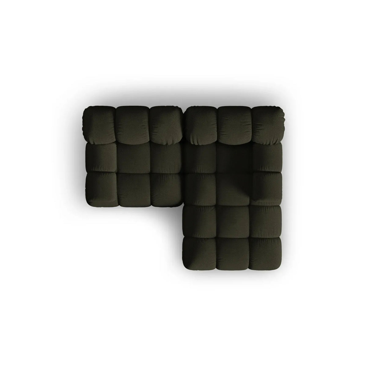 Bellis Modulares Sofa mit 2 Modulen mit Samtbezug oder 3d-Stoff, 188x155cm - ZEN ZONE Furniture