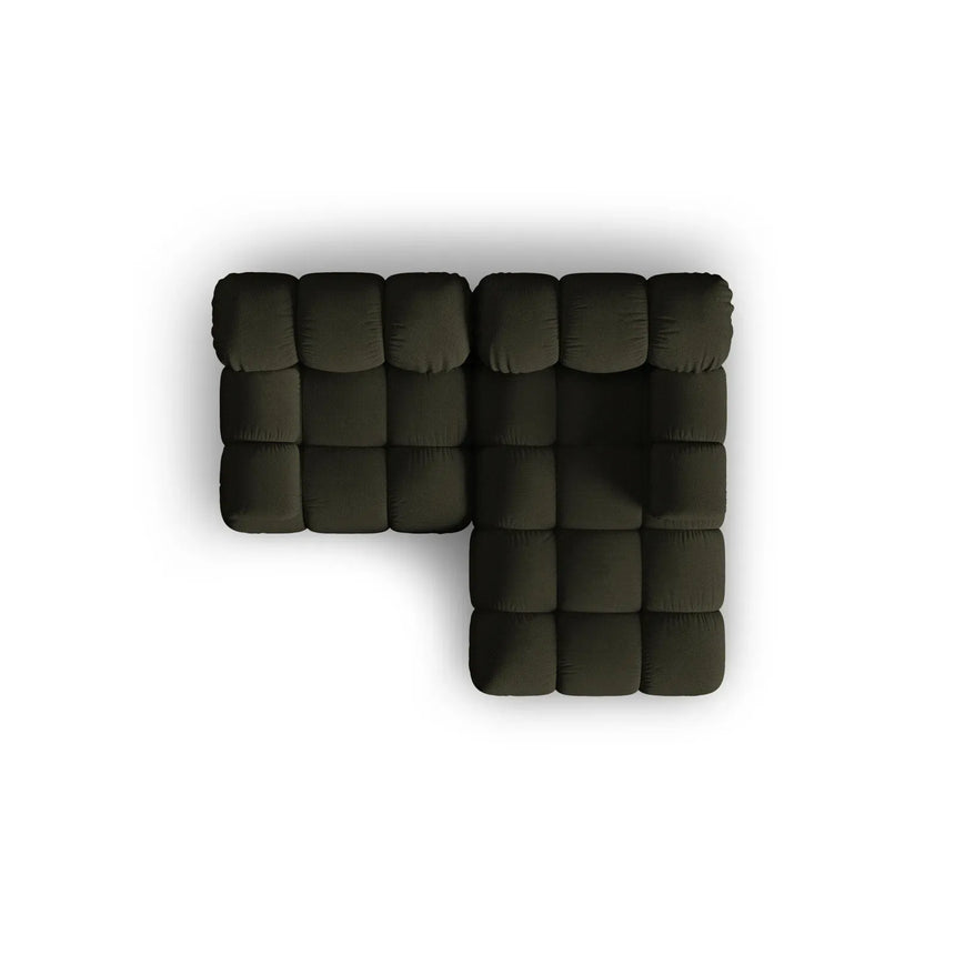 Bellis Modulares Sofa mit 2 Modulen mit Samtbezug oder 3d-Stoff, 188x155cm - ZEN ZONE Furniture