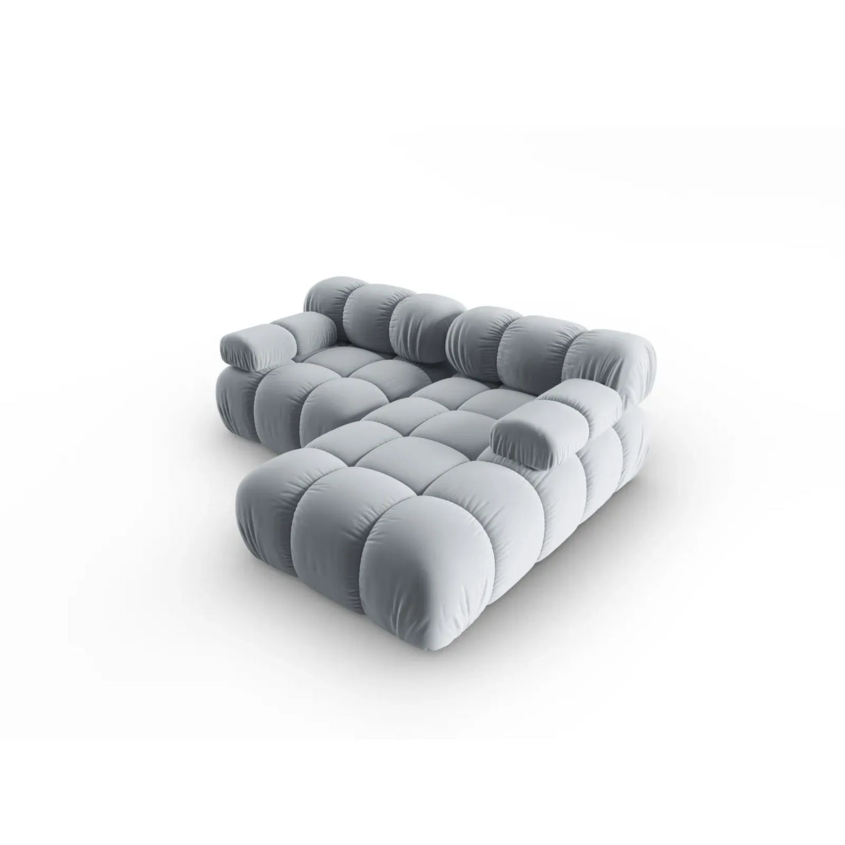 Bellis Modulares Sofa mit 2 Modulen mit Samtbezug oder 3d-Stoff, 188x155cm - ZEN ZONE Furniture