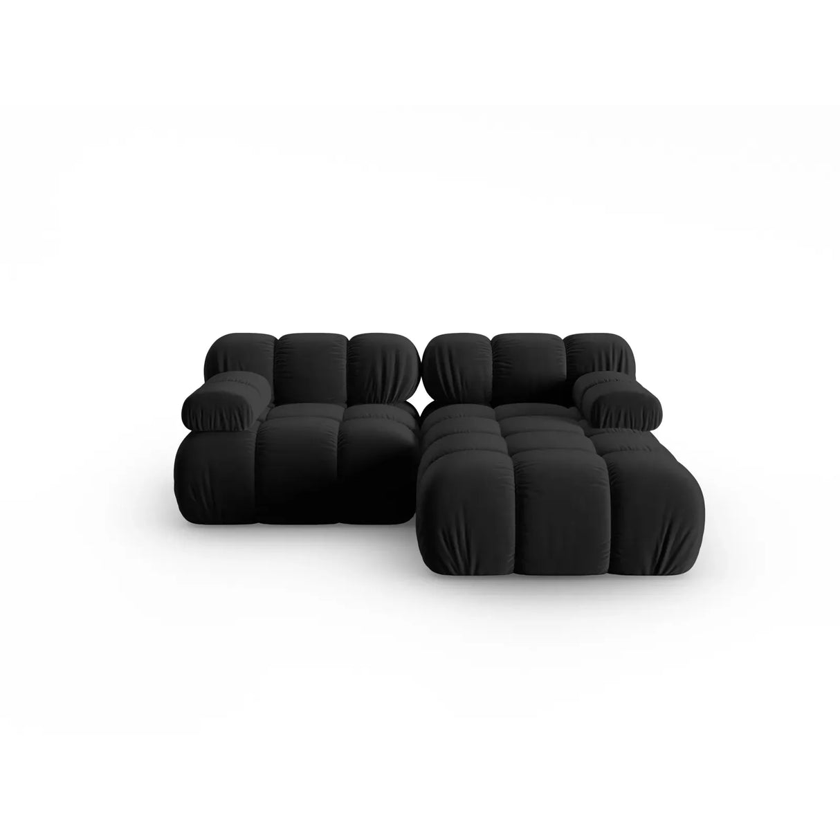 Bellis Modulares Sofa mit 2 Modulen mit Samtbezug oder 3d-Stoff, 188x155cm - ZEN ZONE Furniture