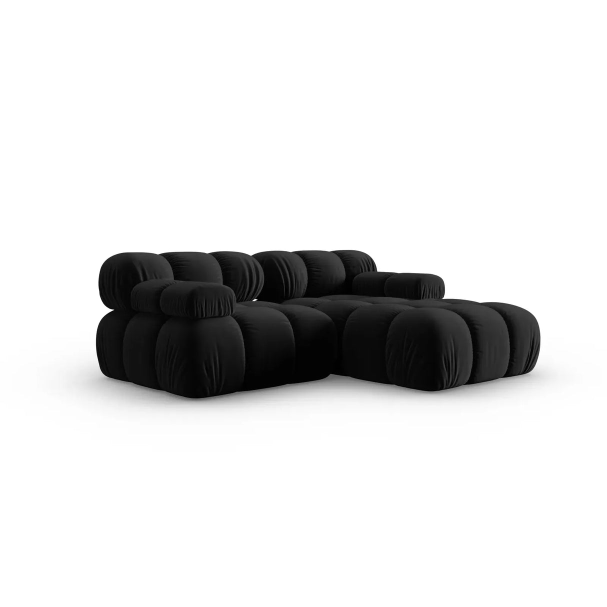 Bellis Modulares Sofa mit 2 Modulen mit Samtbezug oder 3d-Stoff, 188x155cm - ZEN ZONE Furniture