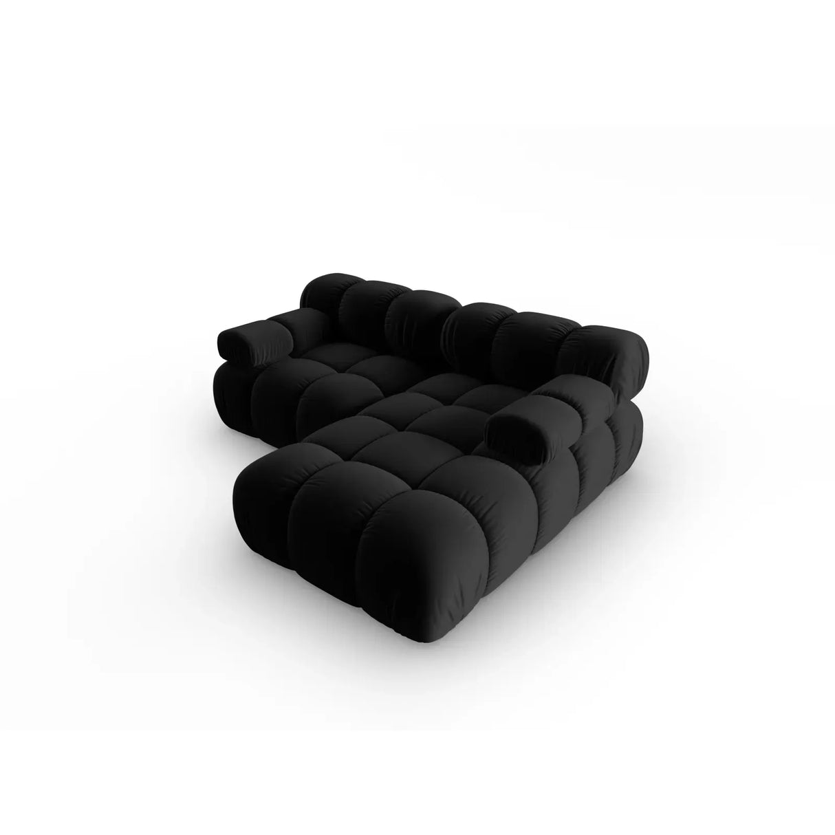 Bellis Modulares Sofa mit 2 Modulen mit Samtbezug oder 3d-Stoff, 188x155cm - ZEN ZONE Furniture