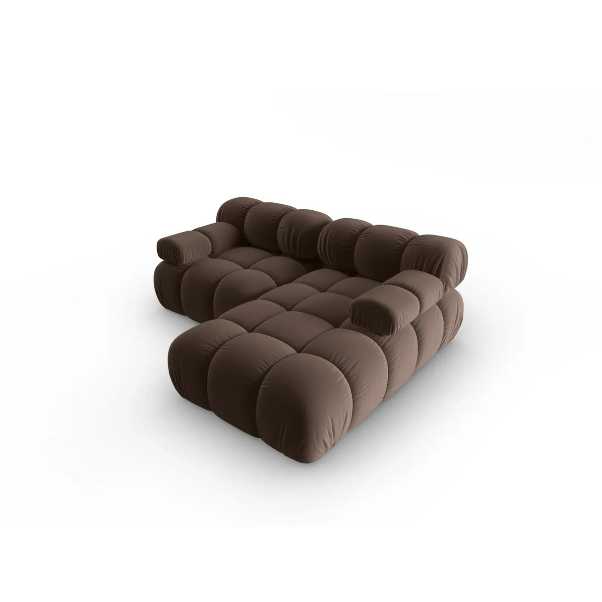 Bellis Modulares Sofa mit 2 Modulen mit Samtbezug oder 3d-Stoff, 188x155cm - ZEN ZONE Furniture