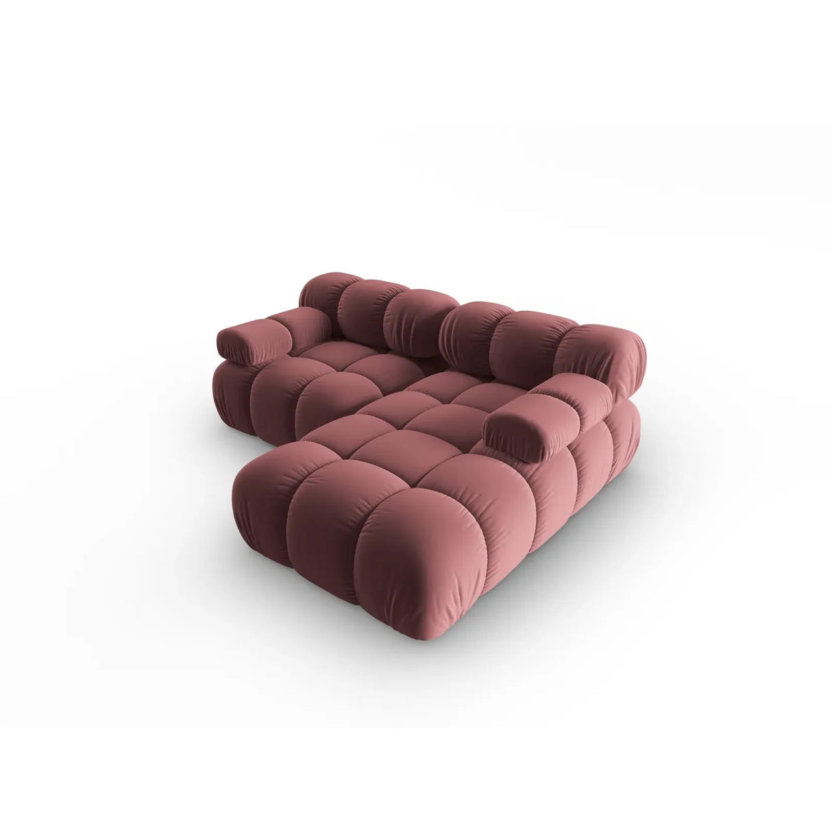Bellis Modulares Sofa mit 2 Modulen mit Samtbezug oder 3d-Stoff, 188x155cm - ZEN ZONE Furniture