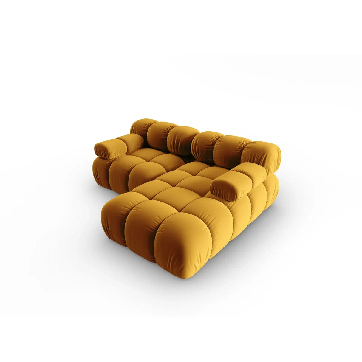 Bellis Modulares Sofa mit 2 Modulen mit Samtbezug oder 3d-Stoff, 188x155cm - ZEN ZONE Furniture