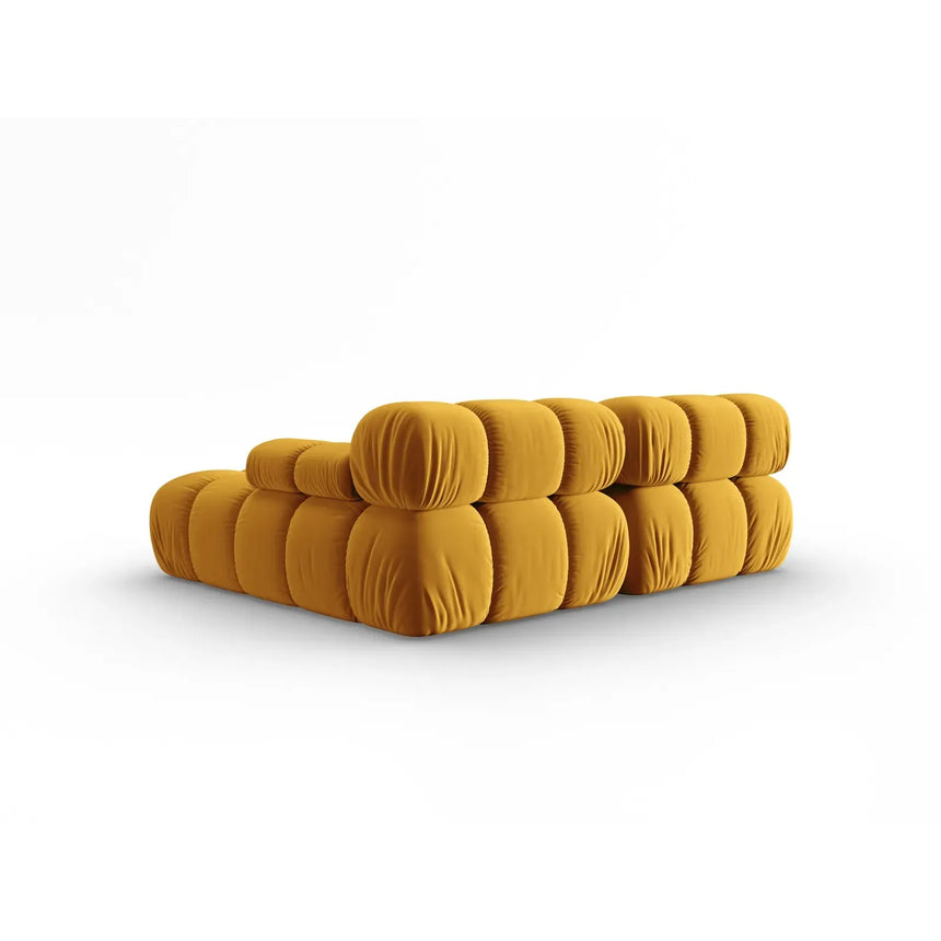 Bellis Modulares Sofa mit 2 Modulen mit Samtbezug oder 3d-Stoff, 188x155cm - ZEN ZONE Furniture