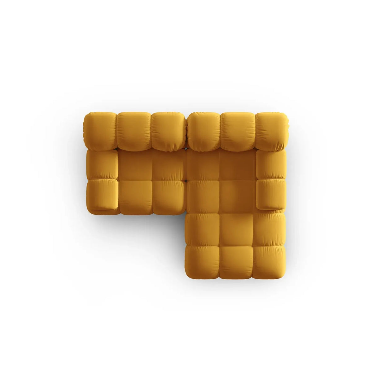 Bellis Modulares Sofa mit 2 Modulen mit Samtbezug oder 3d-Stoff, 188x155cm - ZEN ZONE Furniture