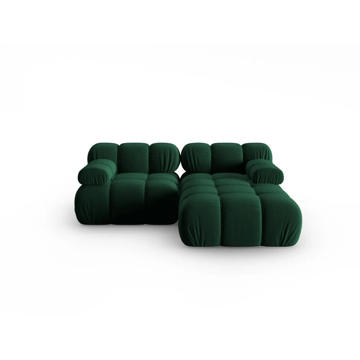 Bellis Modulares Sofa mit 2 Modulen mit Samtbezug oder 3d-Stoff, 188x155cm - ZEN ZONE Furniture