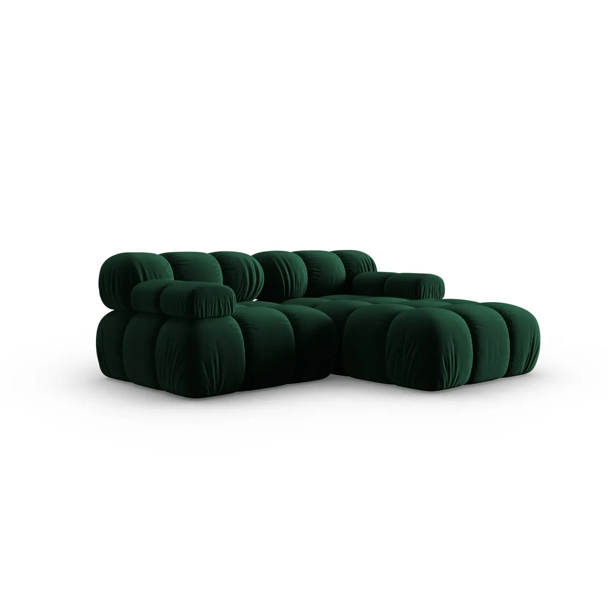 Bellis Modulares Sofa mit 2 Modulen mit Samtbezug oder 3d-Stoff, 188x155cm - ZEN ZONE Furniture