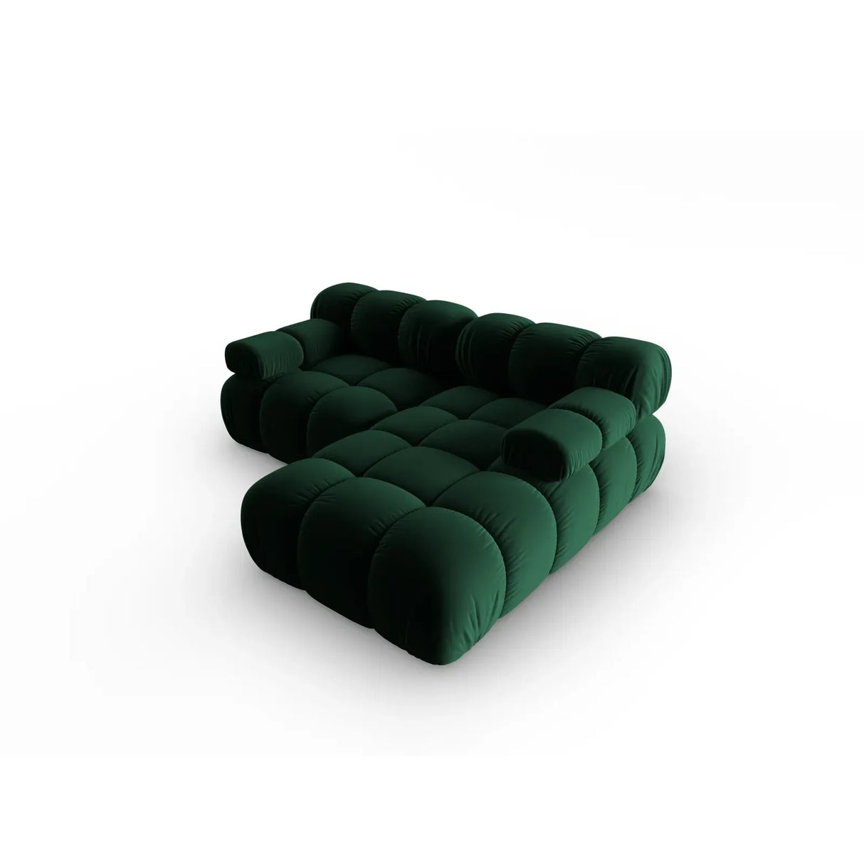 Bellis Modulares Sofa mit 2 Modulen mit Samtbezug oder 3d-Stoff, 188x155cm - ZEN ZONE Furniture