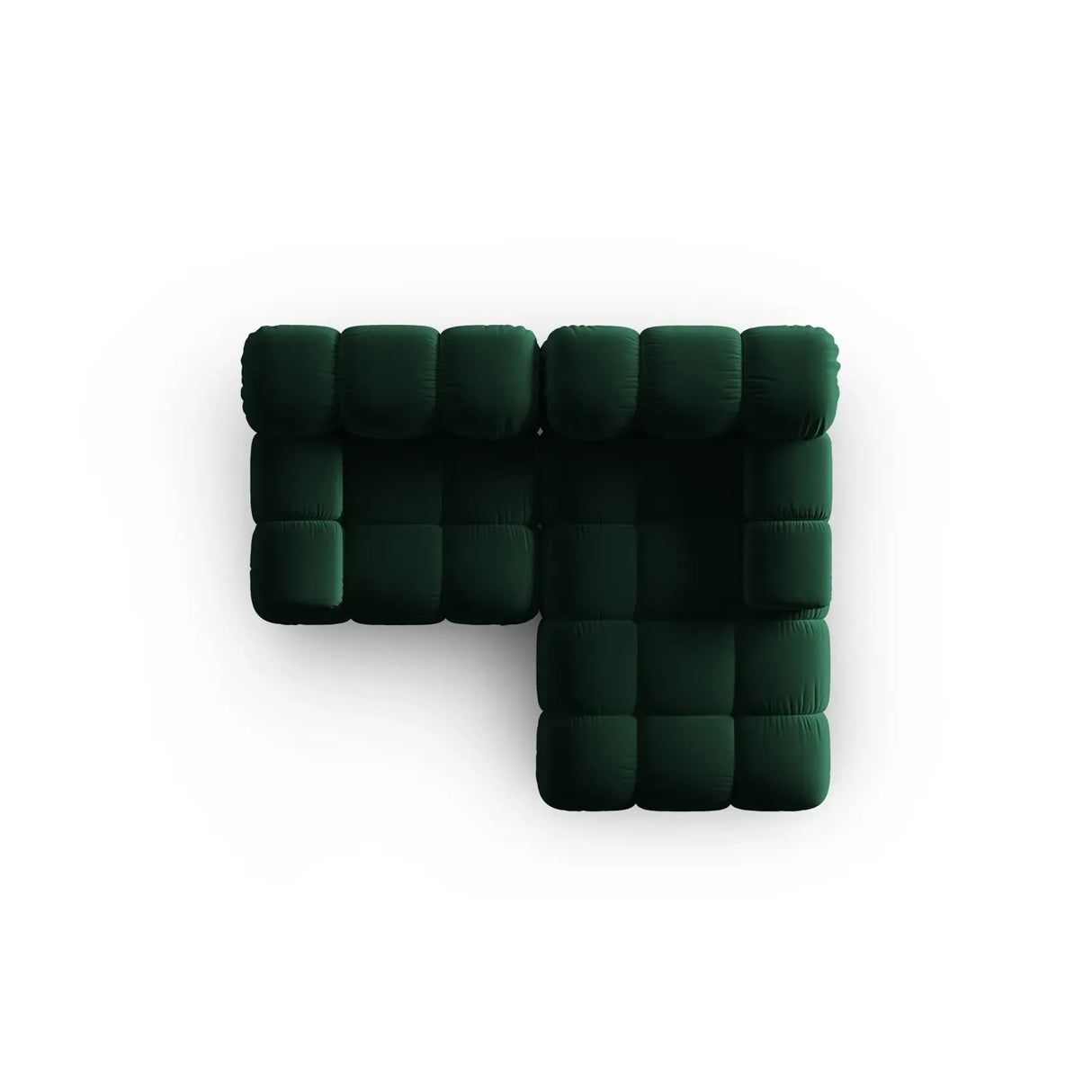 Bellis Modulares Sofa mit 2 Modulen mit Samtbezug oder 3d-Stoff, 188x155cm - ZEN ZONE Furniture