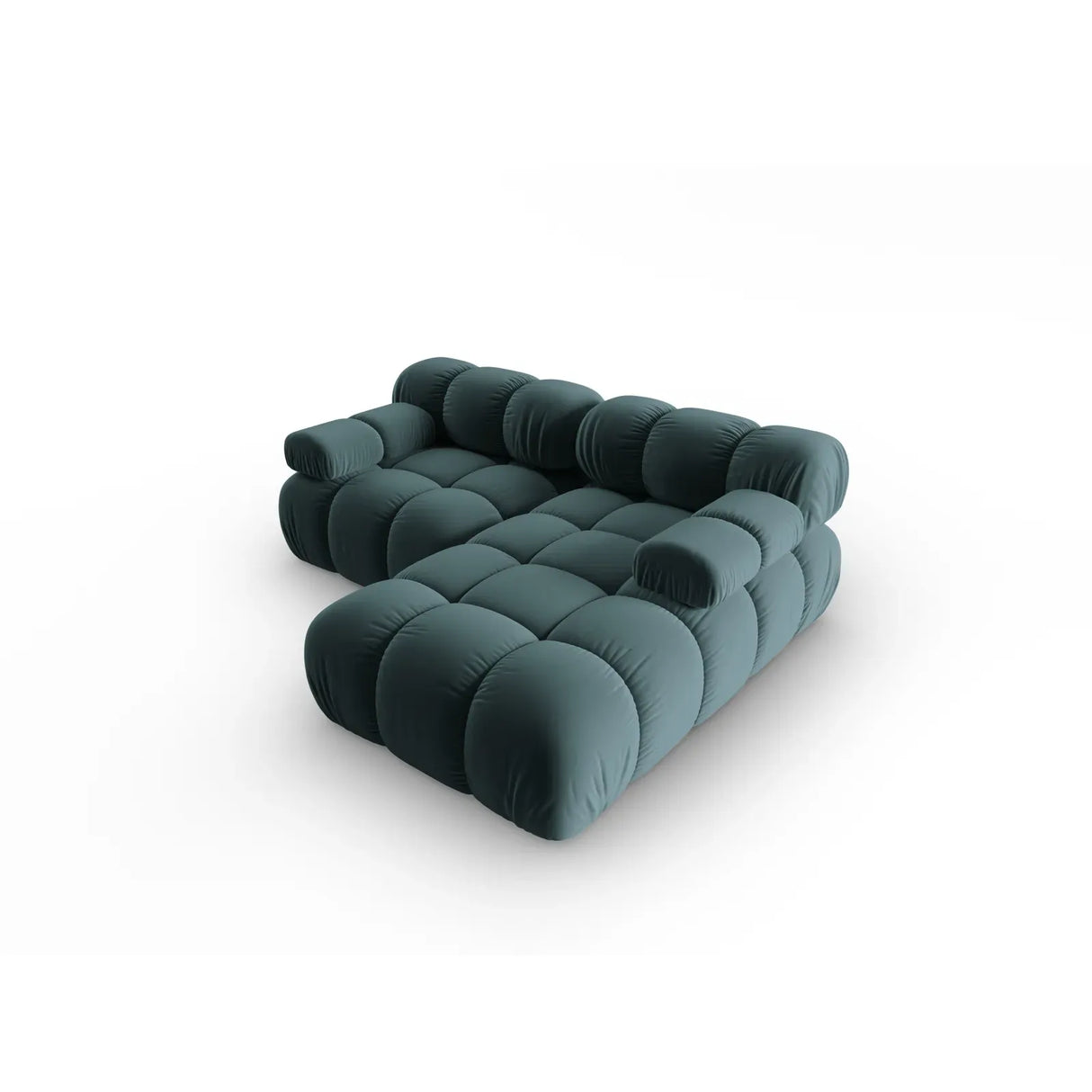 Bellis Modulares Sofa mit 2 Modulen mit Samtbezug oder 3d-Stoff, 188x155cm - ZEN ZONE Furniture