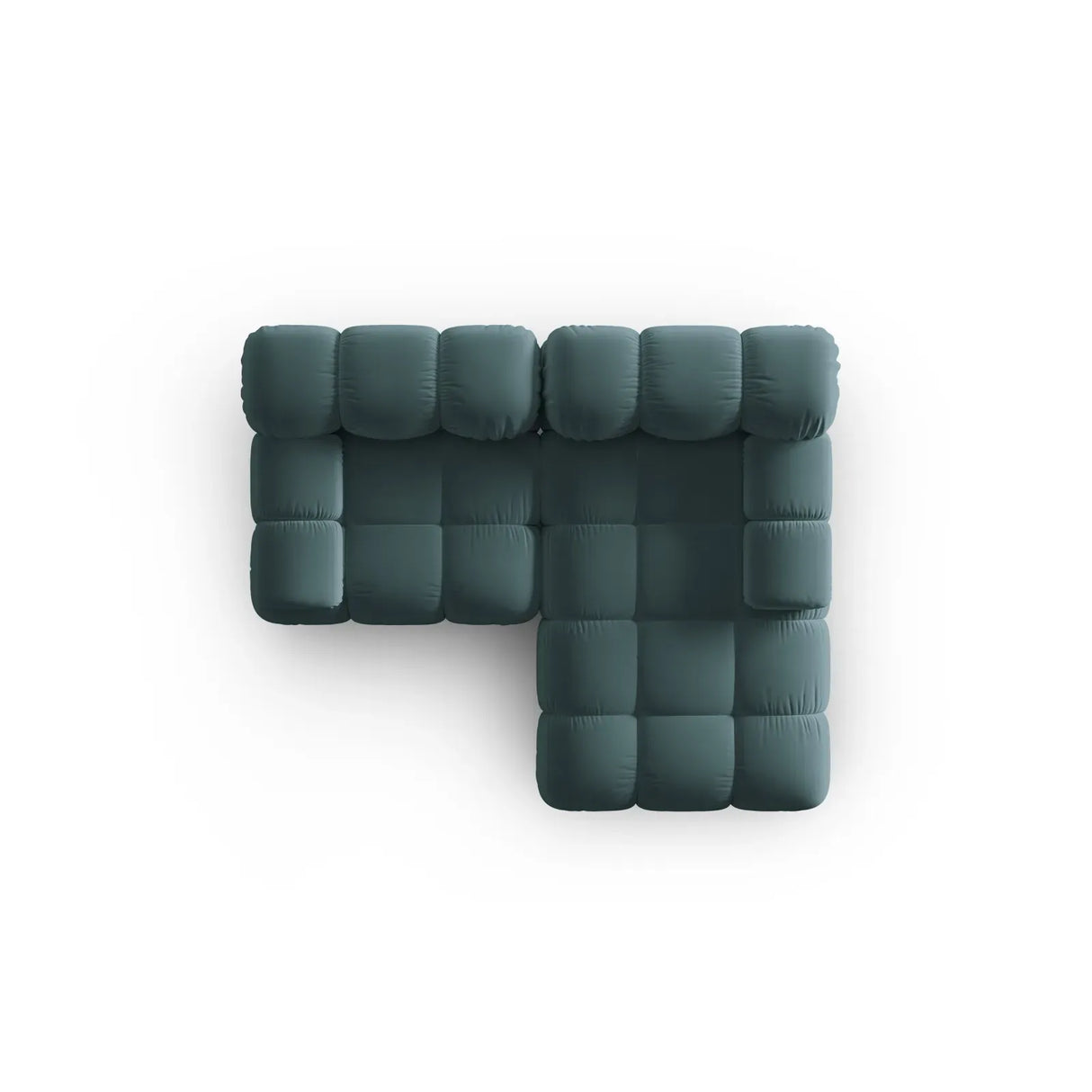 Bellis Modulares Sofa mit 2 Modulen mit Samtbezug oder 3d-Stoff, 188x155cm - ZEN ZONE Furniture