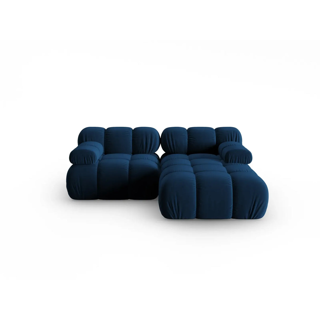 Bellis Modulares Sofa mit 2 Modulen mit Samtbezug oder 3d-Stoff, 188x155cm - ZEN ZONE Furniture