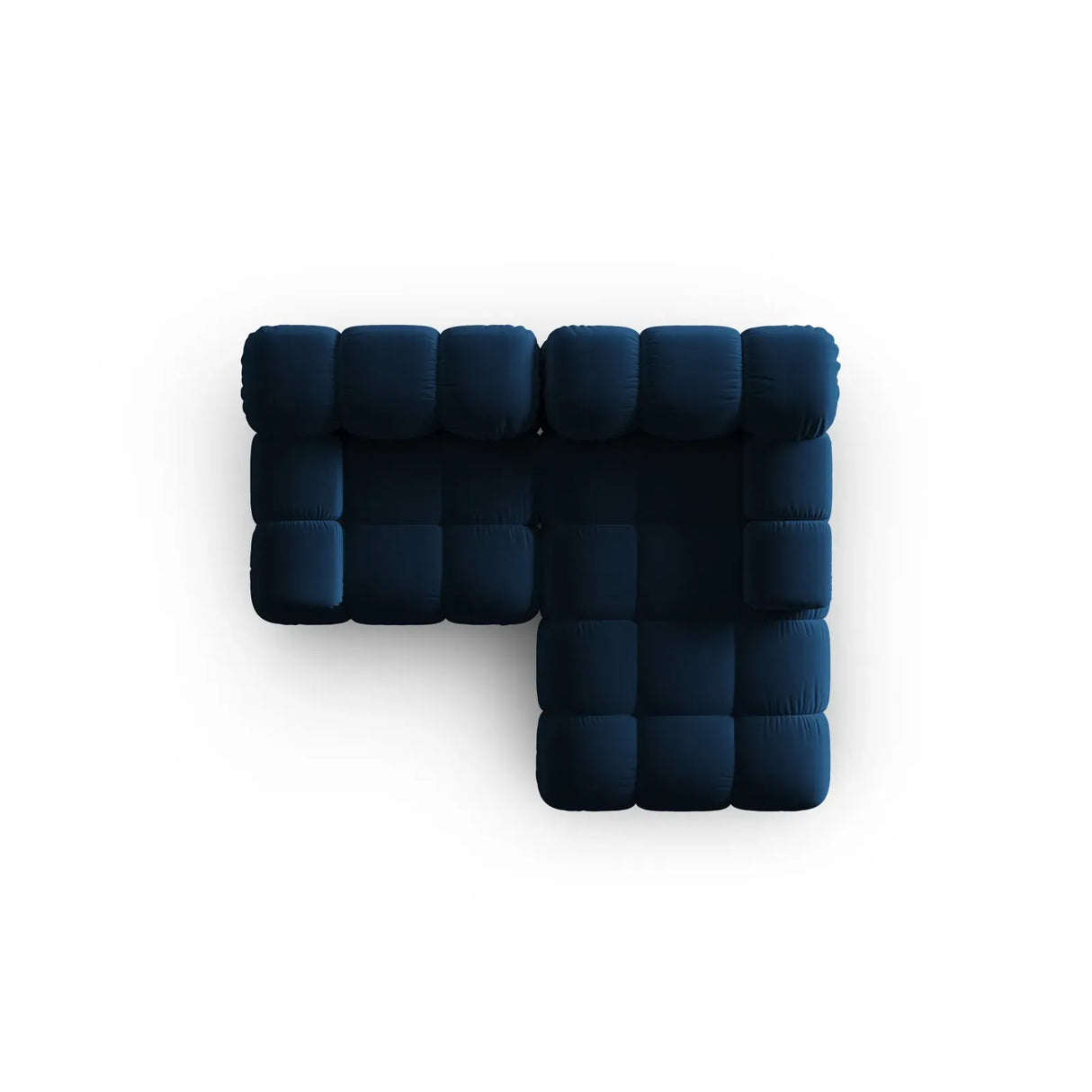 Bellis Modulares Sofa mit 2 Modulen mit Samtbezug oder 3d-Stoff, 188x155cm - ZEN ZONE Furniture