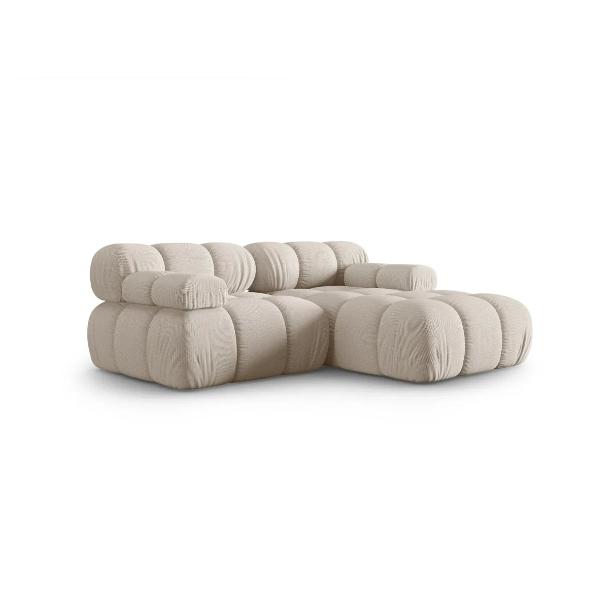 Bellis Modulares Sofa mit 2 Modulen mit Samtbezug oder 3d-Stoff, 188x155cm - ZEN ZONE Furniture