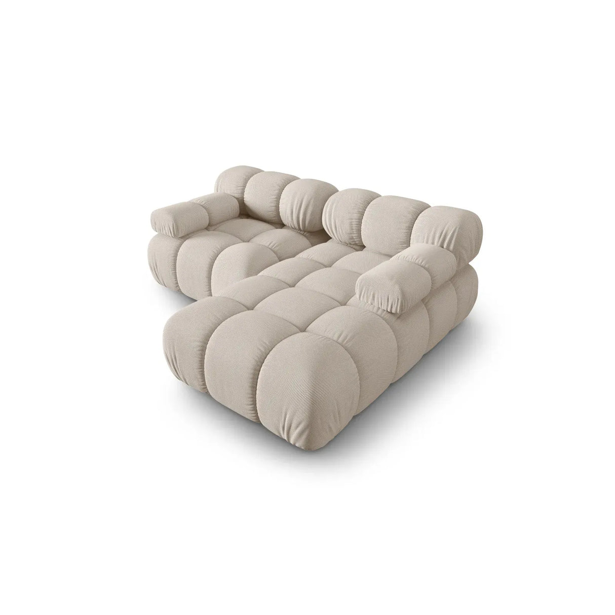 Bellis Modulares Sofa mit 2 Modulen mit Samtbezug oder 3d-Stoff, 188x155cm - ZEN ZONE Furniture