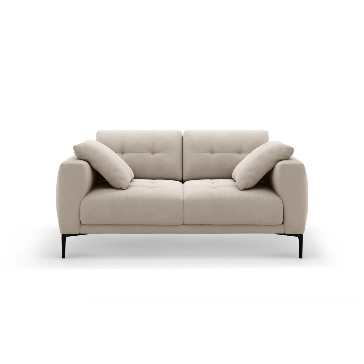 Bemy 2-Sitzer Sofa aus Samt (Salvador 1) in Beige, 170x102 cm – Bild 1