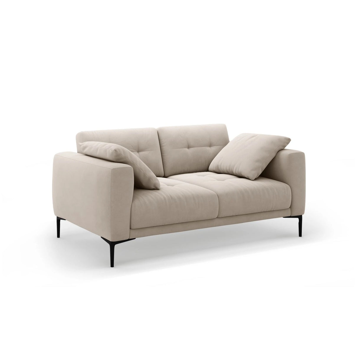 Bemy 2-Sitzer Sofa aus Samt (Salvador 1) in Beige, 170x102 cm – Bild 2