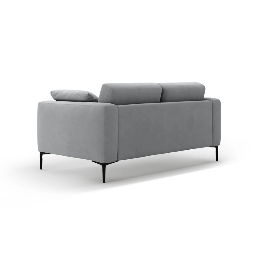 Bemy 2-Sitzer Sofa aus Samt (Salvador 17) in Grau, 170x102 cm – Bild 3
