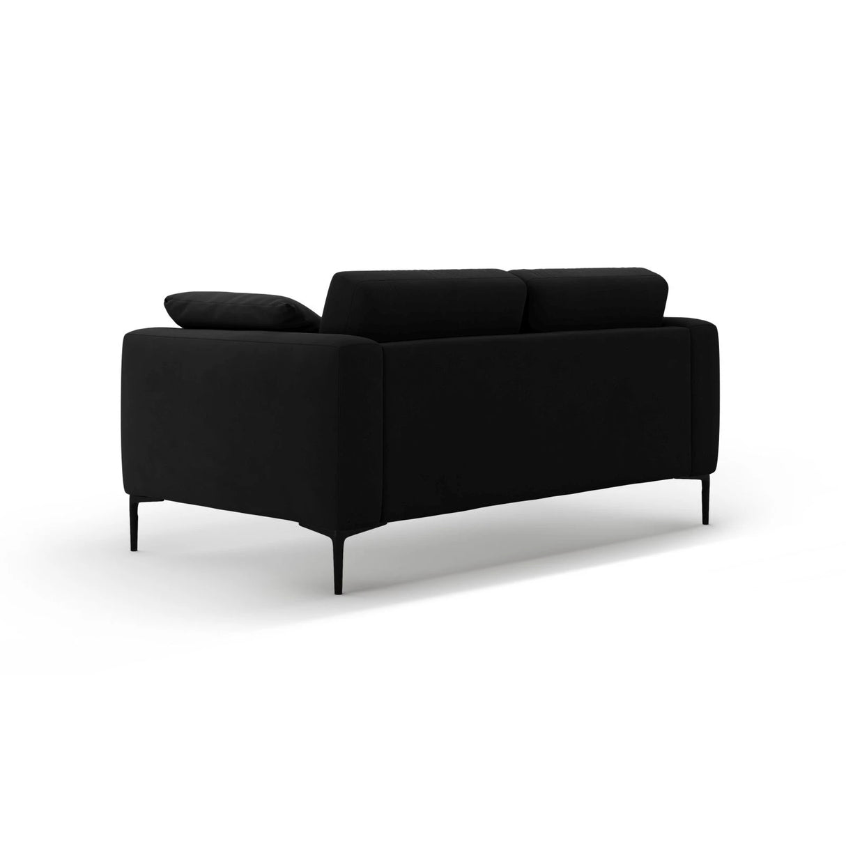 Bemy 2-Sitzer Sofa aus Samt (Salvador 19) in Schwarz, 170x102 cm – Bild 3