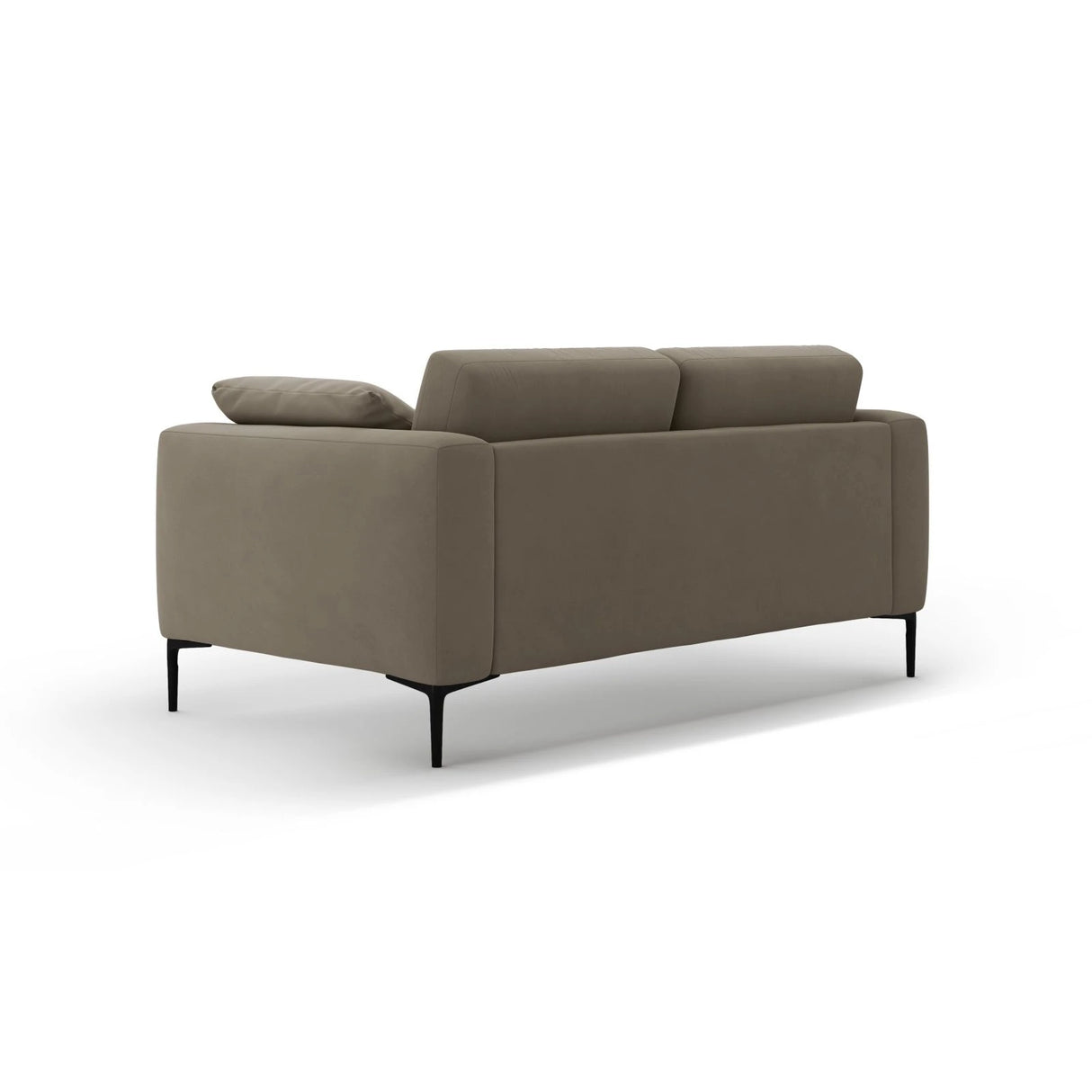 Bemy 2-Sitzer Sofa aus Samt (Salvador 3) in Grau-Braun, 170x102 cm – Bild 3