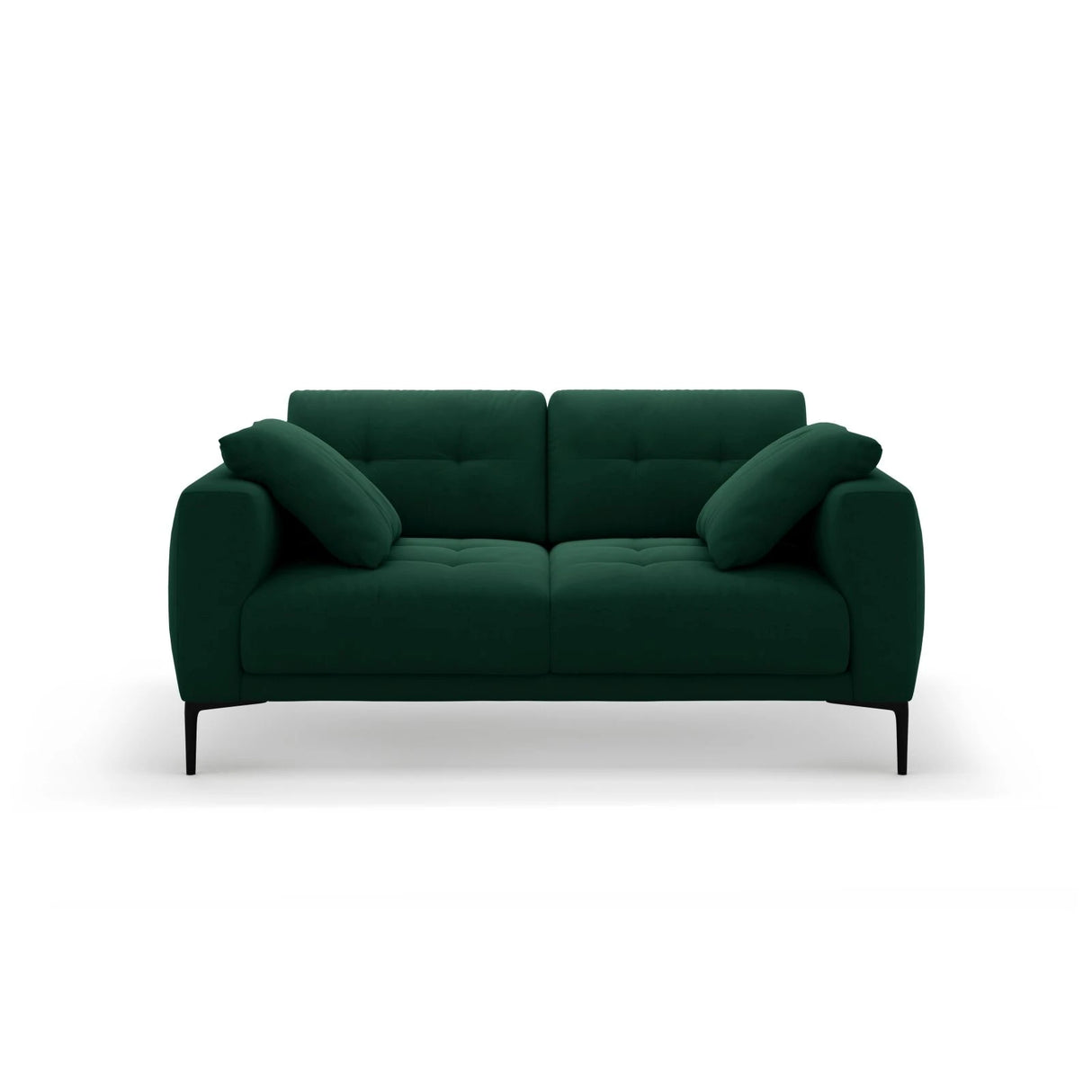 Bemy 2-Sitzer Sofa aus Samt (Salvador 7) in Flaschengrün, 170x102 cm – Bild 1