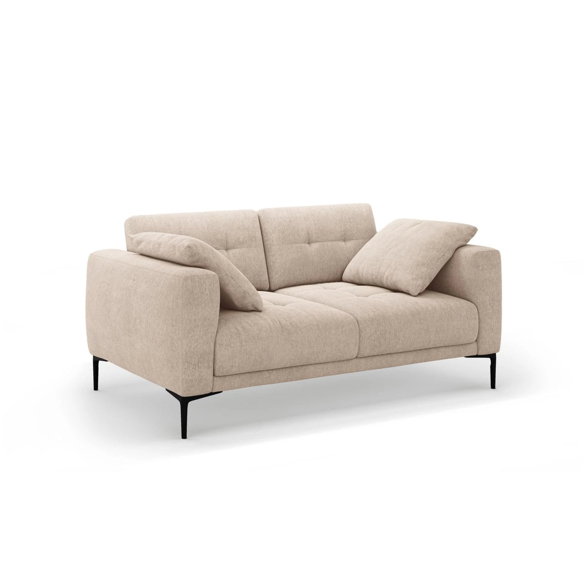 Bemy 2-Sitzer Sofa aus Strukturierter Stoff (Sorella 05) in Sand, 170x102 cm – Bild 2