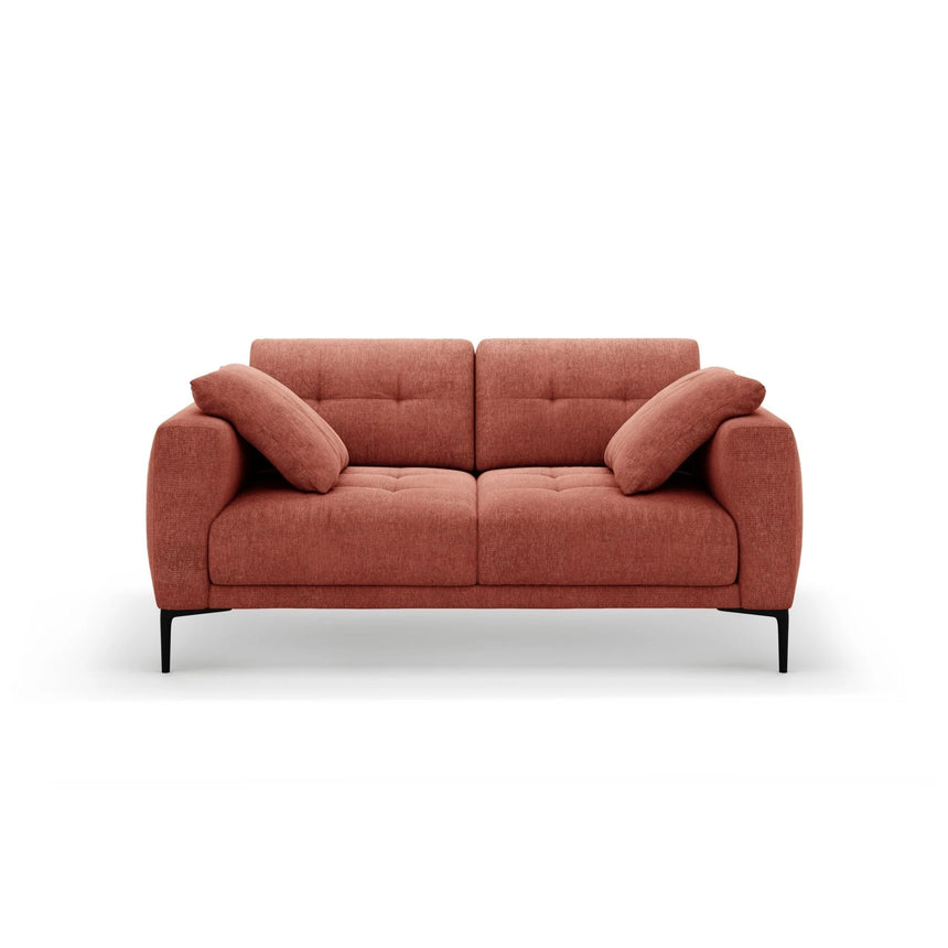 Bemy 2-Sitzer Sofa aus Strukturierter Stoff (Sorella 58) in Koralle, 170x102 cm – Bild 1