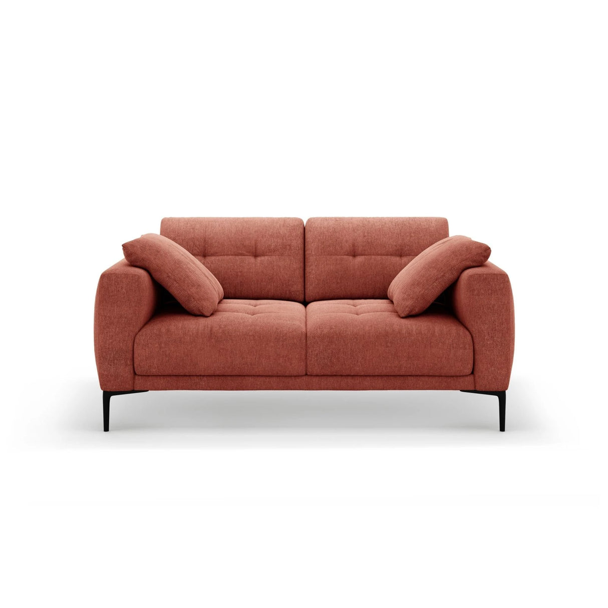 Bemy 2-Sitzer Sofa aus Strukturierter Stoff (Sorella 58) in Koralle, 170x102 cm – Bild 1