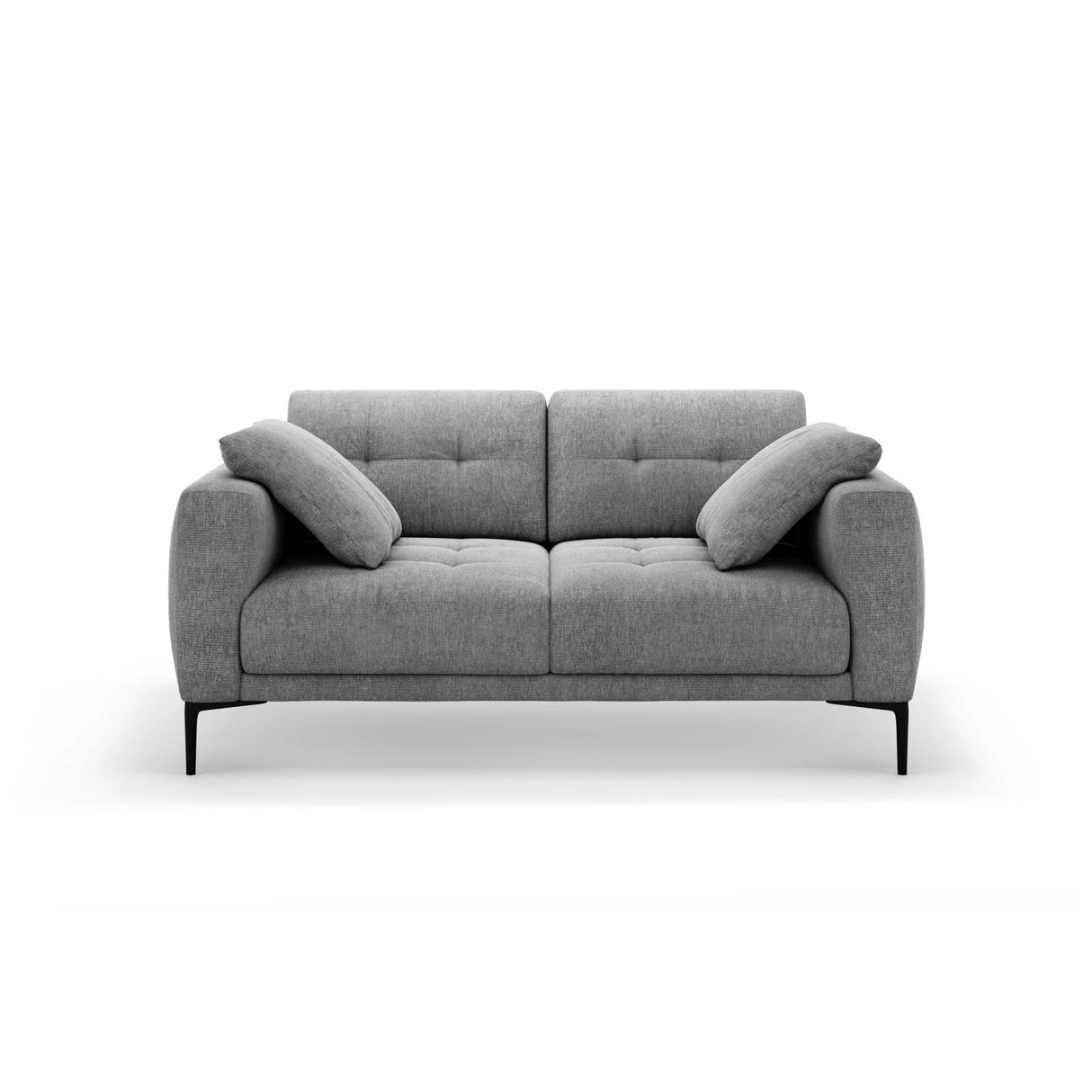 Bemy 2-Sitzer Sofa aus Strukturierter Stoff (Sorella 89) in Grau, 170x102 cm – Bild 1