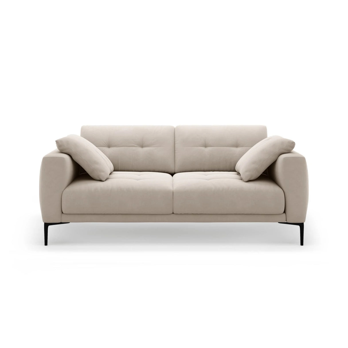 Bemy 3-Sitzer Sofa aus Samt (Salvador 1) in Beige, 200x102 cm – Bild 1