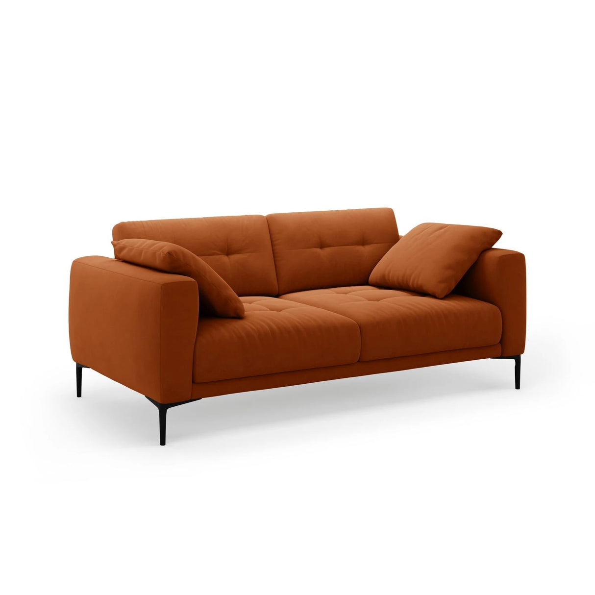 Bemy 3-Sitzer Sofa aus Samt (Salvador 14) in Terrakotta, 200x102 cm – Bild 2