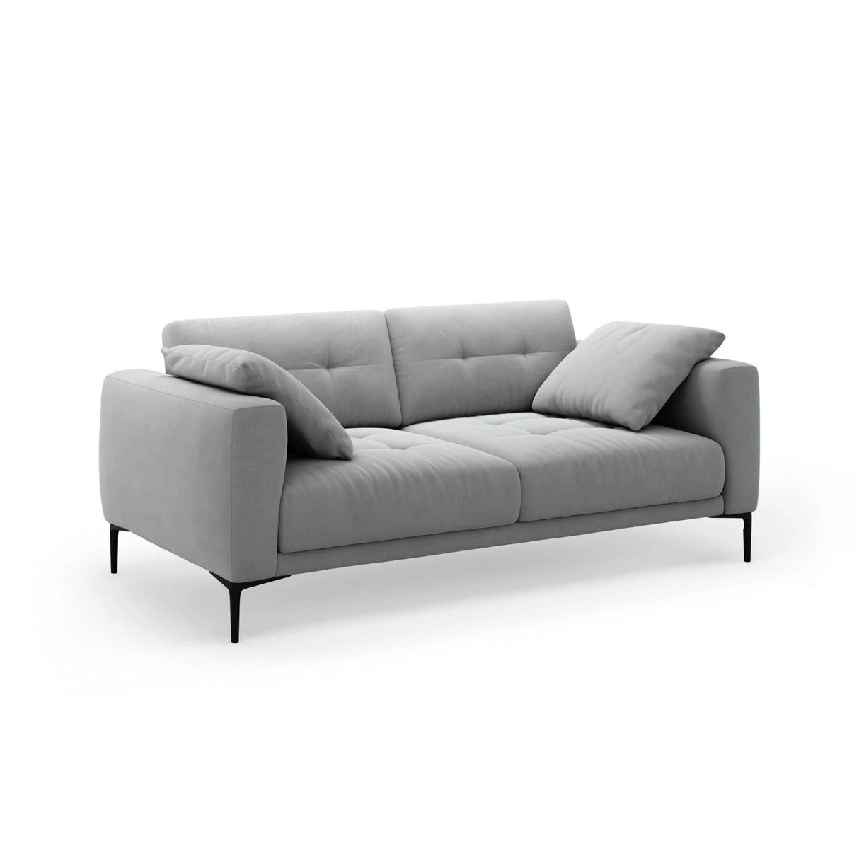 Bemy 3-Sitzer Sofa aus Samt (Salvador 17) in Grau, 200x102 cm – Bild 2