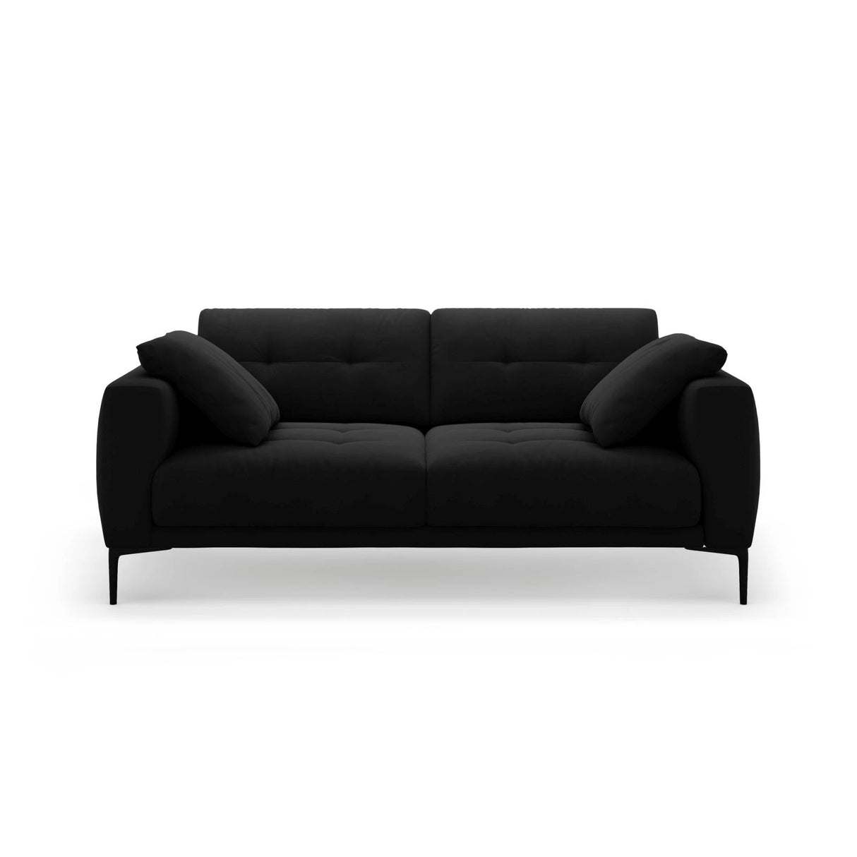 Bemy 3-Sitzer Sofa aus Samt (Salvador 19) in Schwarz, 200x102 cm – Bild 1