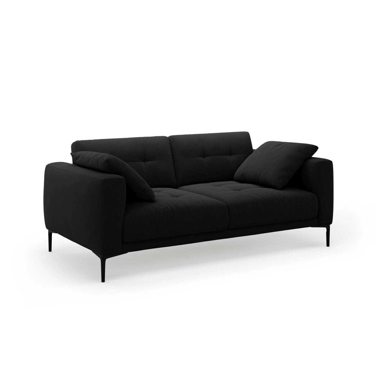 Bemy 3-Sitzer Sofa aus Samt (Salvador 19) in Schwarz, 200x102 cm – Bild 2
