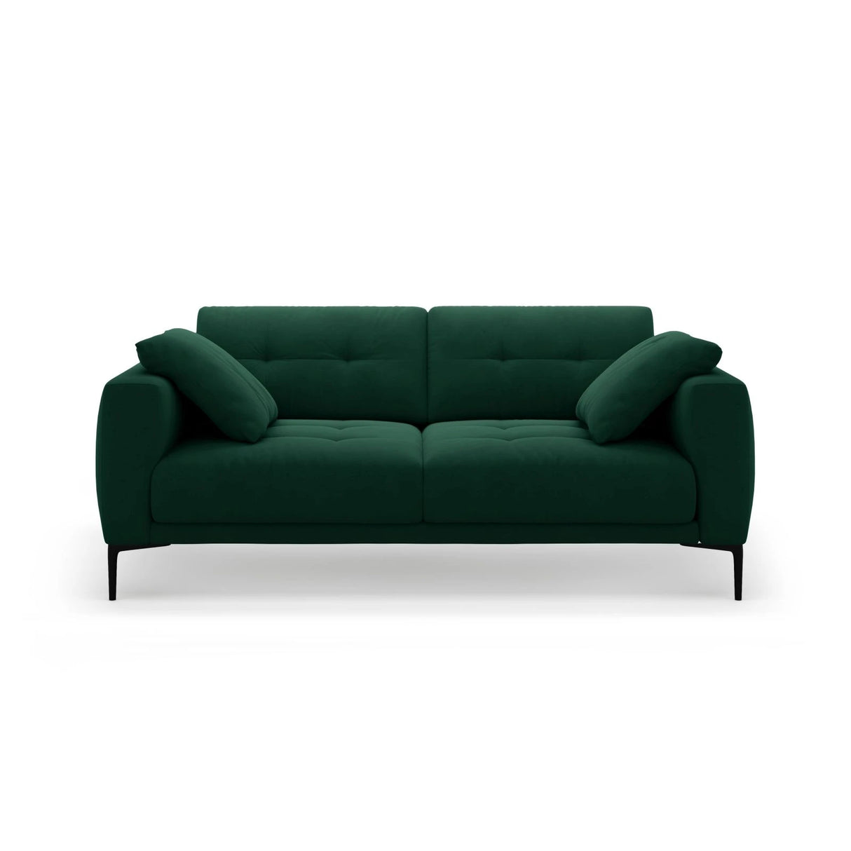 Bemy 3-Sitzer Sofa aus Samt (Salvador 7) in Flaschengrün, 200x102 cm – Bild 1