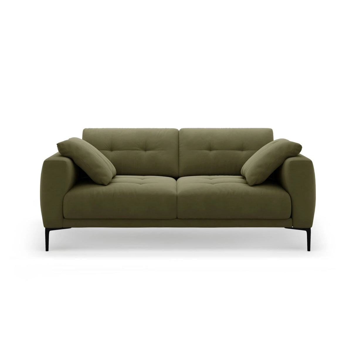 Bemy 3-Sitzer Sofa aus Samt (Salvador 8) in Grün, 200x102 cm – Bild 1