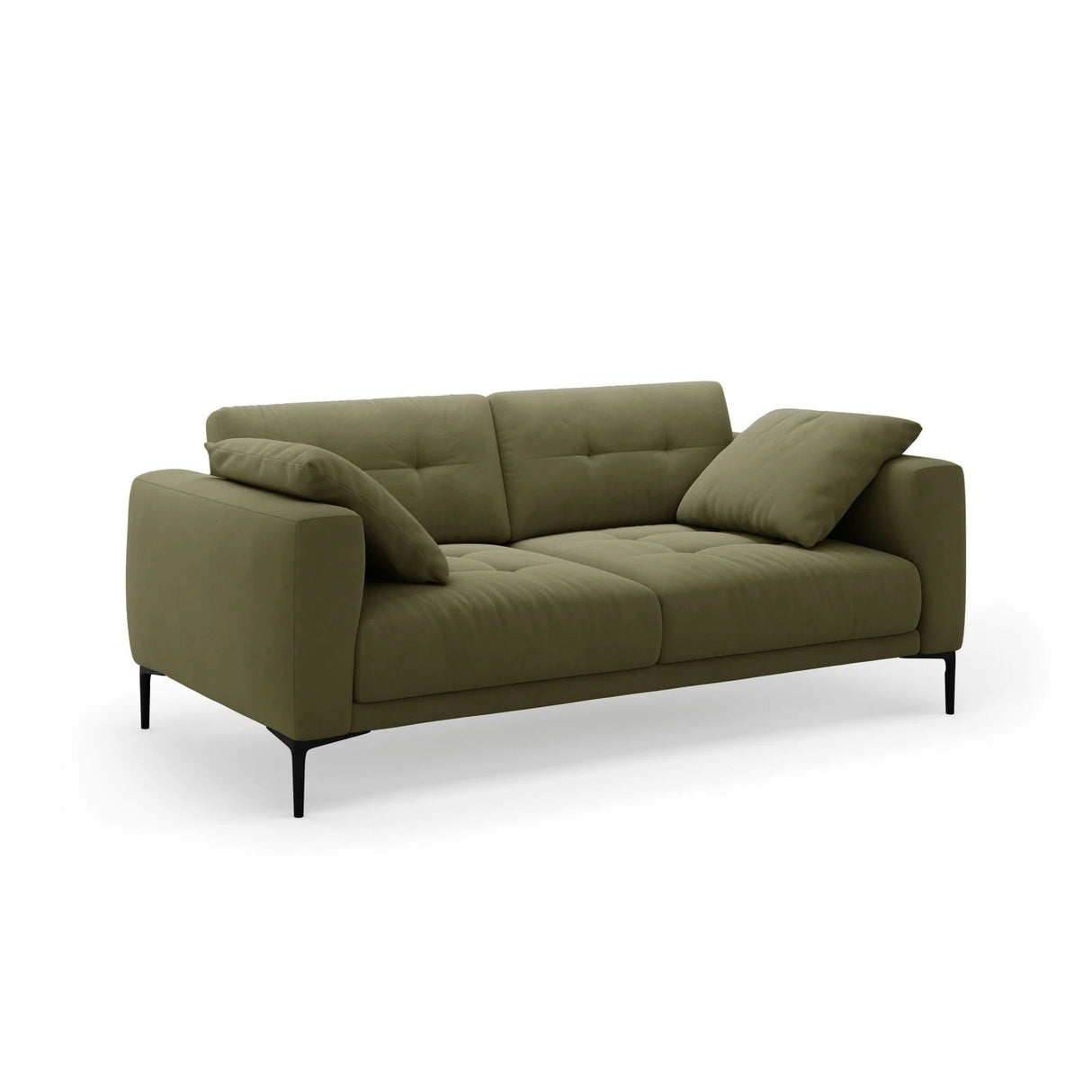Bemy 3-Sitzer Sofa aus Samt (Salvador 8) in Grün, 200x102 cm – Bild 2
