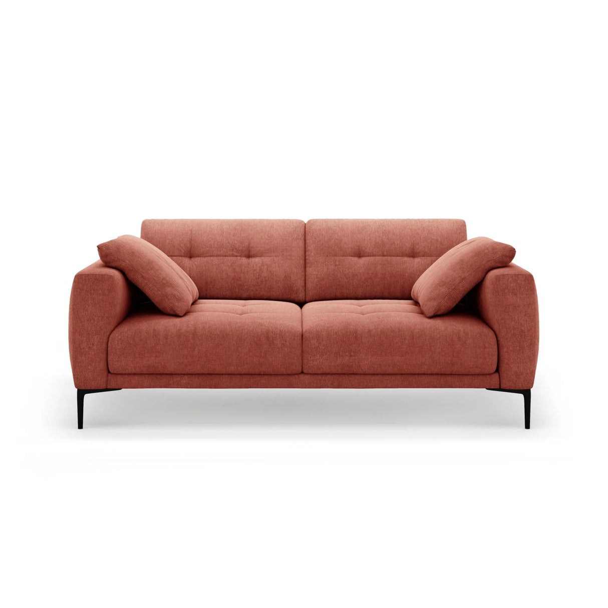Bemy 3-Sitzer Sofa aus Strukturierter Stoff (Sorella 58) in Koralle, 200x102 cm – Bild 1